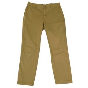 J. Crew Vintage Slim Straight Stretch Chino Pant Womens‎ 29 Beige Cotton AB648